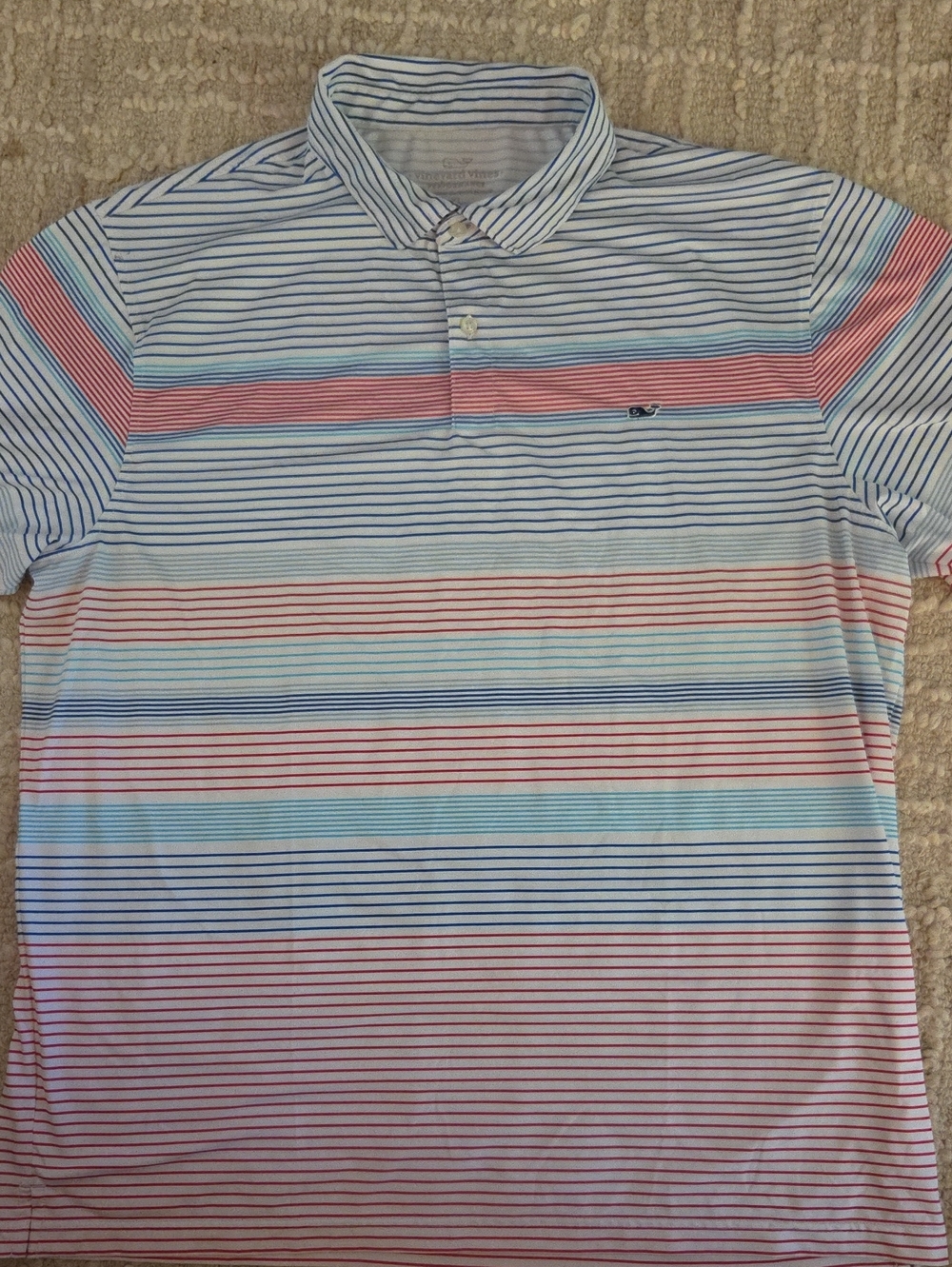 Vineyard Vines NWOT Bradley Stripe Sankaty Performance Polo Shirt Men's XL - Picture 2 of 5